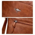 thumbnail image 6 of Matoen Leather Crossbody Bags for Women, Travel Purses, Trendy Shoulder Handbags, Adjustable Strap & Triple Zipper, 6 of 7