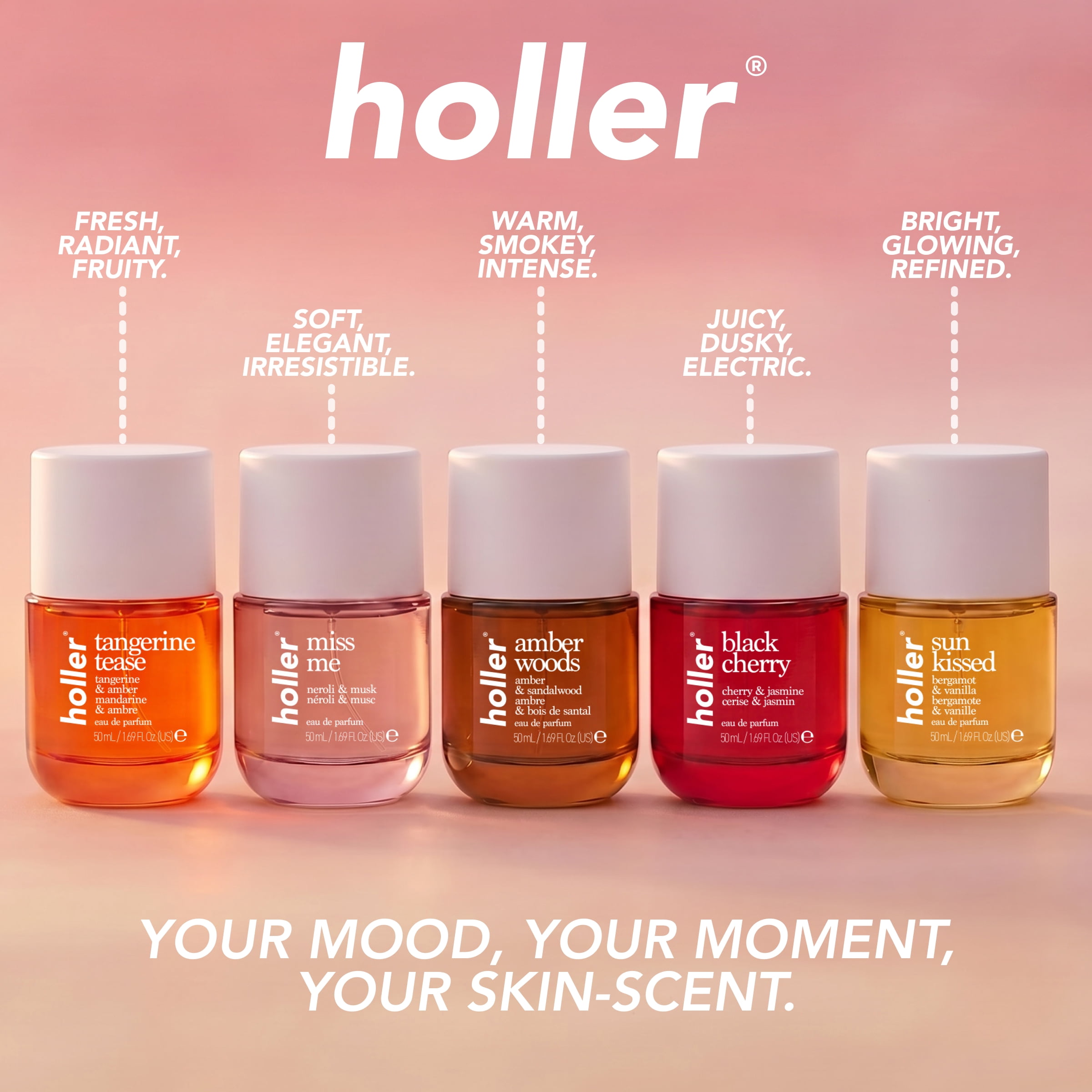 Holler Miss Me Bergamot & Sandalwood Eau De Parfum, 1.69 fl oz