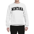 thumbnail image 2 of Wild Bobby State of Montana College Style Unisex Crewneck Sweatshirt, 2 of 6