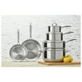 thumbnail image 3 of HENCKELS Classic Clad Elite Batterie de Cuisine 10 Pcs en Acier Inoxydable 18/10, 3 of 5
