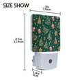 thumbnail image 4 of Yayeee LED Night Light for The Home Plug in With Light Sensors 2 Pack, Green Christmas Gingerbread, 4 of 6