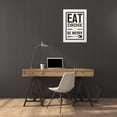 thumbnail image 3 of SD Graphics Studio 23x32 White Modern Wood Framed Museum Art Print Titled - Eat Drink, 3 of 4