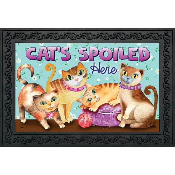 Briarwood Lane Cats Spoiled Here Humor Doormat