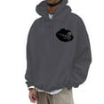thumbnail image 1 of NLLSHGJ Chandails à Col Rond pour Hommes Graphiques Chandail à Capuche Imprimé pour Hommes Imprimé Os et Lèvres Chandail à Capuche Athleisure Hauts Chandails à Col Rond pour Hommes Graphiques Chandails à Manches Courtes pour Hommes Rouge, 1 of 4