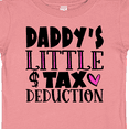 thumbnail image 4 of Inktastic Daddy's Little Tax Deduction Pink Hearts Boys or Girls Baby T-Shirt, 4 of 5