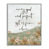 Stupell Industries Gifts From Above Religious Painting Gray Framed Art Print Wall Art, 16 x 20