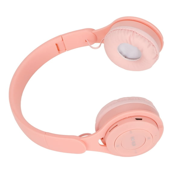 Kids Headphone Children Headphones On Ear Headphones For Kids Kids Headset Y08 Kids Headphone Macaron Stylish Stereo Sound Foldable Plug In Card  Over Ear Headphones Pink