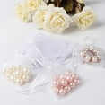 thumbnail image 4 of 100 bolsas de organza pequeñas de 7 x 9 cm, bolsas de regalo blancas con cordón, bolsas de joyería, bolsas de recuerdo de boda para fiesta de Navidad Sincero  Hogar, 4 of 5