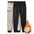 thumbnail image 6 of Autumn Winter Pants Men Women Trousers Warm Fleece Drawstring Pants M-5XL, 6 of 8