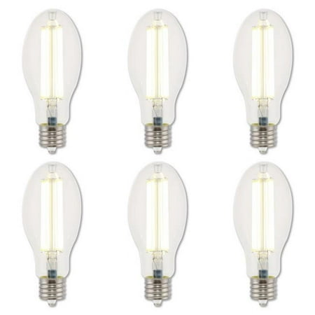 

Westinghouse Lighting 5225120 32 Watt (175 Watt HID Equivalent) ED28 Daylight High Lumen Filament LED Light Bulb Extended Mogul Base 6 Pack
