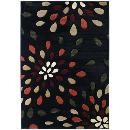 - United Weavers Contours Area Rugs - 510-23176 Contemporary Onyx Tear Drops Water Drops Rug