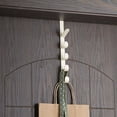 thumbnail image 3 of Plastic Over The Door Hanger Hook Plastic hook Home wall Family Robe Hats Bag Key Wall Clothes Storage Holder Rack Kitchen Bathroom, 3 of 9