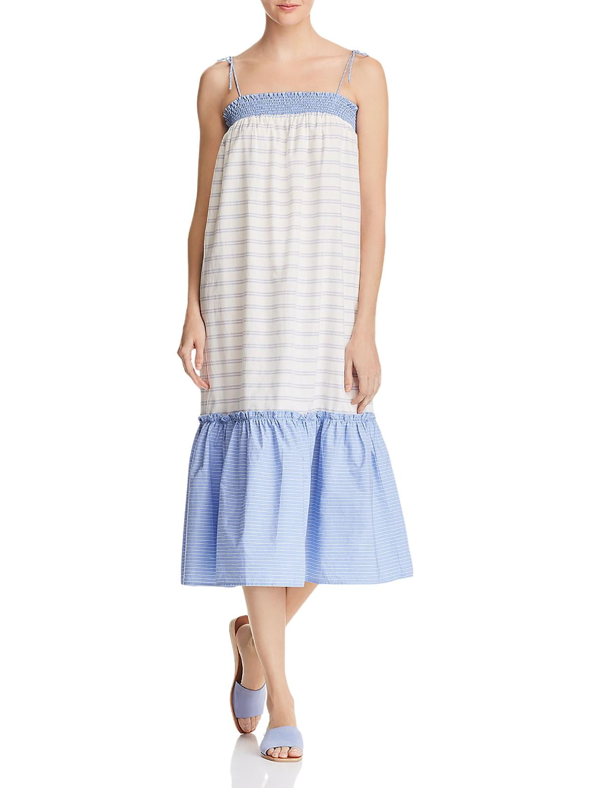 aqua blue midi dress