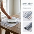 thumbnail image 6 of Unique Bargains Placemats Set of 6 Placemats for Kitchen Dining Table Washable Gray Blue, 6 of 7