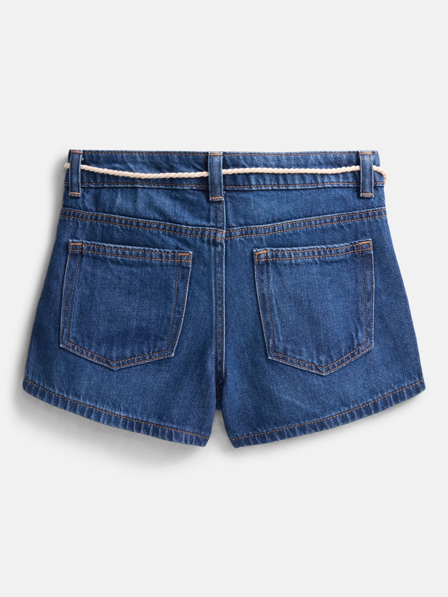 Weekend Academy Girls Denim Shorts with Tie Cord, Sizes 4-18