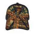 thumbnail image 3 of Baseball Caps Mesh Dad Snapback Outdoor Hats for Men Women, Native Indian Feathers Ethnic Tassles, 3 of 7
