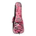 thumbnail image 2 of 1 Piece 26 Inch Ukulele Guitar bag Case Carrying Bag - Pink Flower, 2 of 10