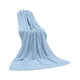 thumbnail image 1 of Manta de toalla de 1 pieza, de algodón, 170 x 90 cm, grande, suave y absorbente, para adultos, parejas, sofá y cama (azul claro)., 1 of 9
