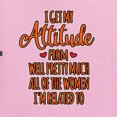 thumbnail image 2 of Wild Bobby, Funny I Get My Attitude All The Women Im Related To, Pop Culture, Toddler Crew Graphic Tee, Light Pink, 2T, 2 of 4