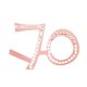thumbnail image 1 of Gafas de cumpleaños Yinane Gafas de Diamantes de Imitación para adultos celebración 70 anteojos de año nuevo, 1 of 8