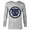 Athletic Heather, variant on Marvel Black Panther: Wakanda Forever Panther Mask Icon - Long Sleeve T-Shirt for Men - Customized-White