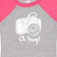 thumbnail image 4 of Inktastic Camera Oh Snap Boys or Girls Baby Bodysuit, 4 of 5