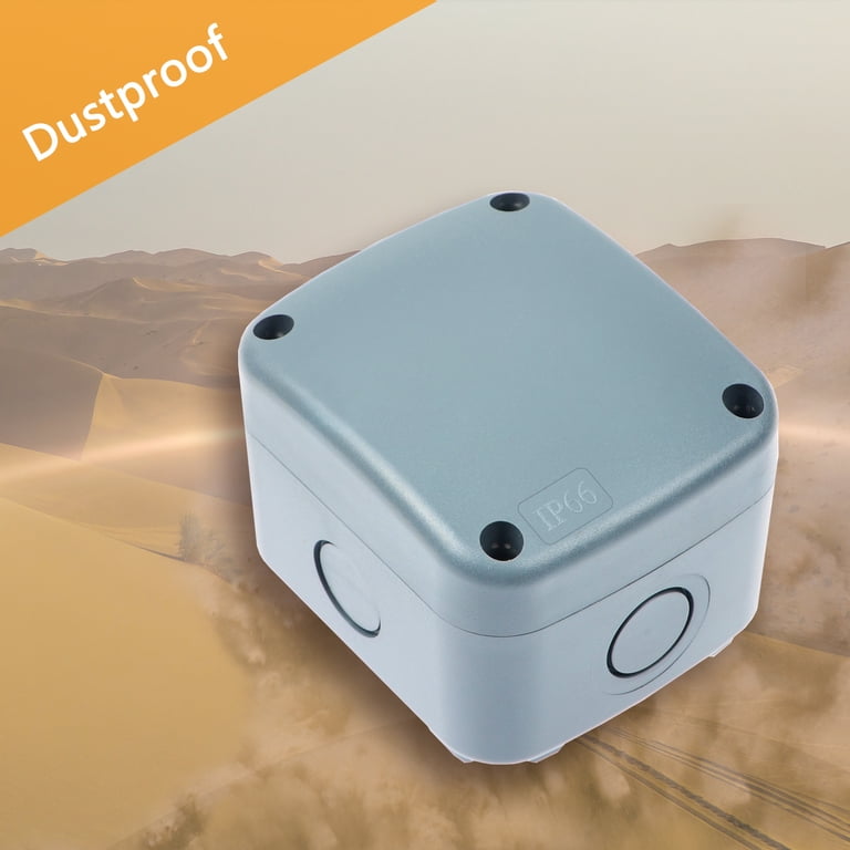 Nineleaf IP66 Waterproof Electrical Junction Box With Cable Glands (Grey)