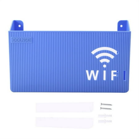 

Wall Hanging Wireless Wifi Router Shelf Storage Box ABS Plastic Organizer Cable