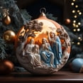 thumbnail image 4 of Sunshinehomely Nativity Christmas Ornaments, Christmas Nativity Scene Ornaments, Christmas Tree Ornaments, Keepsake the Birth of Jesus Decor, Religious Gifts for Family Friends and Christian, 4 of 5