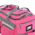 thumbnail image 4 of Olympia 29 Inch 8 Pocket U Shape Rolling Duffel Bag with Handle, Hot Pink, 4 of 4