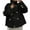 ZA-Black cropped trench coats for women, variant on Nfurl Womens Short Trench Coat Trendy Double Breasted Stand Collar Cropped Jackets Fall Winter Ladies Coats Casual Work Outerwear Black XL