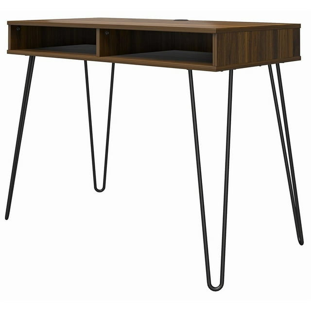 Ameriwood Home Owen Computer Desk with Storage in Walnut