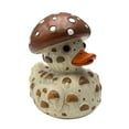 thumbnail image 3 of Figura de pato, resina, linda escultura de pato en 3D para estantería, cocina o sala de estar Pato con champiñones, 3 of 9