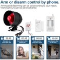 thumbnail image 3 of WiFi Alarm Home Security System, Wireless Alarm System with Loud 120dB Window Door Alarms Sensor, Remote Control WiFi Siren for Shed Garage, 3 of 6