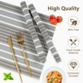 thumbnail image 4 of VCVCOO Woven Placemats Set of 4, Heat Resistant Plastic Place Mats Washable Wipeable Vinyl Placemat Dining Table Mats Gray, 12"W x 18"L, 4 of 11