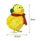 thumbnail image 3 of Linterna de acrílico BLESIY Chick con bufanda escultura de jardín Luz de noche 35x192cm, 3 of 8