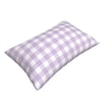 thumbnail image 3 of Fotbe Purple Checkboard Pillow Cases - Envelope Closure - Luxury, Extra Soft, Cooling Pillow Covers - Wrinkle, Fade, Stain Resistant-20"x30", 3 of 9