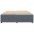 thumbnail image 3 of vidaXL Bed Frame Dark Gray Velvet, Plywood, Engineered Wood, Solid Pine Wood, 3 of 6