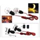 thumbnail image 5 of 12 V Universales Moto 22mm Manubrios Impermeables LED Giras Señales Color Negro Claro Macarena Luz de señal de giro del manillar, 5 of 8