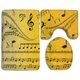 thumbnail image 1 of Juego de alfombras de baño ABPHQTO de notas musicales coloridas 3 piezas, 1 of 2