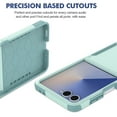thumbnail image 6 of Allytecgroup Rugged Samsung Galaxy Z Flip 7 Case with Screen Protector, Full Body Protective Anti-Scratch Phone Case for Samsung Galaxy Z Flip 7 Cover with Detachable Hand Strap,  Mint, 6 of 6