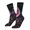 2 Black-1, variant on Glowing Leaf Bird Pattern Adult Middle Tube Socks Breathable Sock Non-Pilling,Contrasting Color Design
