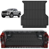 Nilight Truck Bed Mat 5 FT for Ford Ranger 2024 2025, TPE Heavy-Duty Pick-up Bed Liner for Ford Accessories, Anti-Slip Texture, All Weather Protection