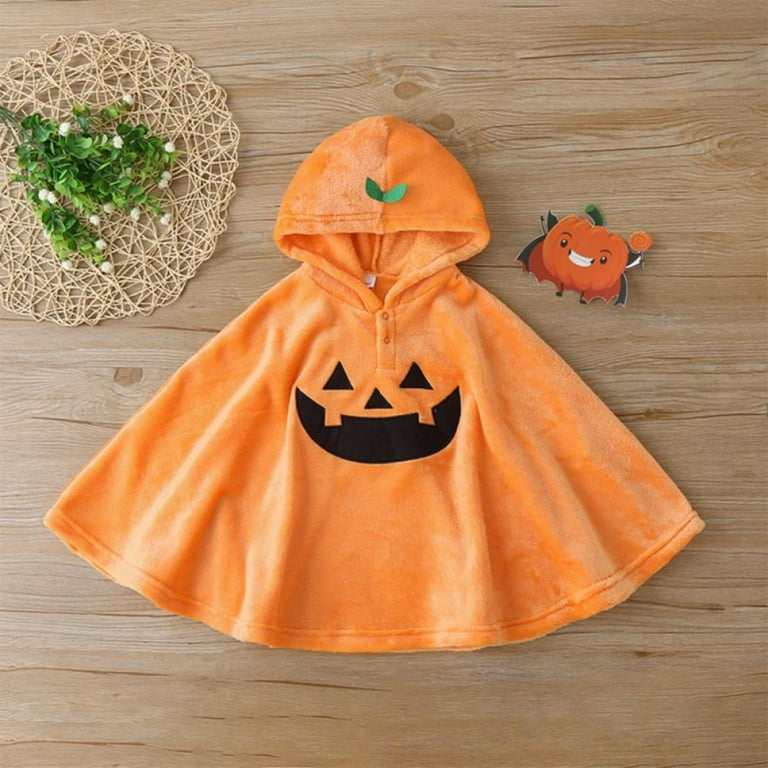 Pumpkin Hooded Cape Child Orange Pumpkin Hooded Cape Child Orange
