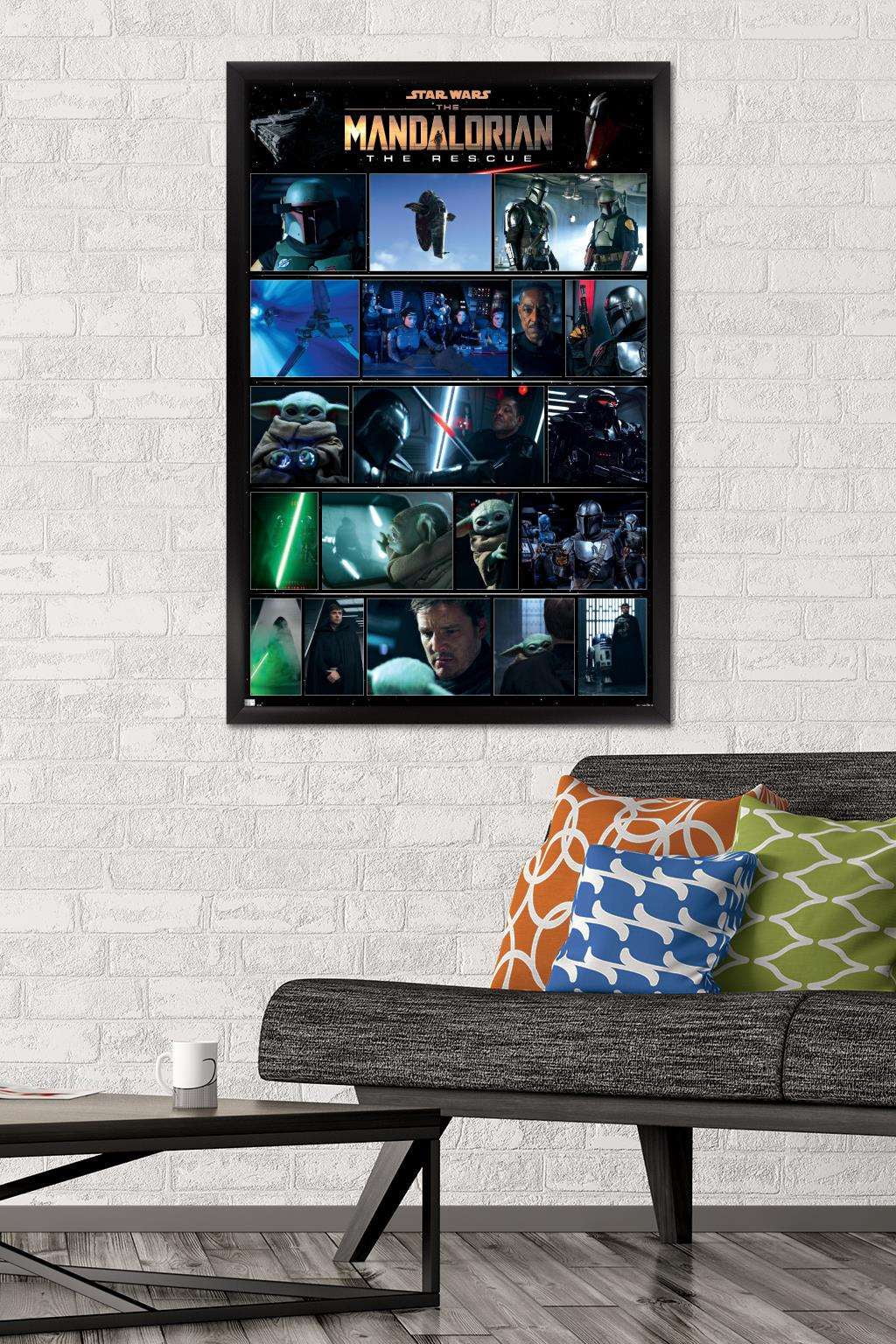 Star Wars: The Mandalorian Season 2 - Chapter 16 Grid Wall Poster, 22.375" x 34", Framed