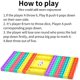 thumbnail image 4 of Big Jumbo Pop Its It Fidget Gigante Mega Push Bubble Popit Poppet Popper Figet Grande Enorme Rainbow Poppit Pop-It Popet Juego Tablero de ajedrez Sensory Figette para niños Adultos Ormromra WMCH-391, 4 of 7