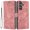 Pink, variant on Leather For Samsung Galaxy S26 Ultra 5G Case Cherry Blossom Embossed Flip Wallet Leather Case with Card Holder Magnetic Closure Shockproof Kickstand Protective Phone Cases Cover,Red