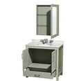 thumbnail image 5 of Wyndham Collection WCS141436SWHCMUNOMED Sheffield 36" Free Standing Single Basin Vanity, 5 of 7