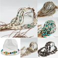 thumbnail image 2 of Accesorios para cinturón de sombrero, cadena de cuentas hecha a mano, accesorios de sombrero de paja, decoración de cinturón de sombrero suave, accesorios de moda, 2 of 4