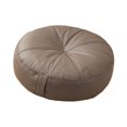 thumbnail image 4 of Almohada redondo almohada de almohada almohada de almohada de meditación cómoda almohada para el piso para el sofá balcón de la oficina sala de Gris profundo, 4 of 8